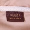 Hermes Victoria travel bag in beige canvas and brown togo leather - Detail D3 thumbnail