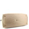 Hermes Victoria travel bag in beige canvas and brown togo leather - Detail D4 thumbnail