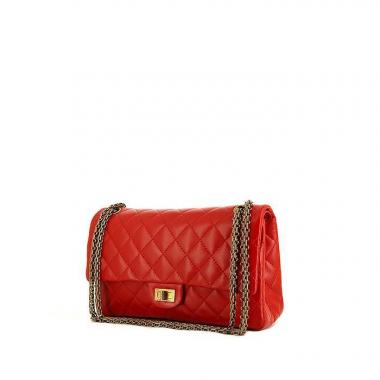 Borsa Chanel 2.55 in pelle trapuntata rossa