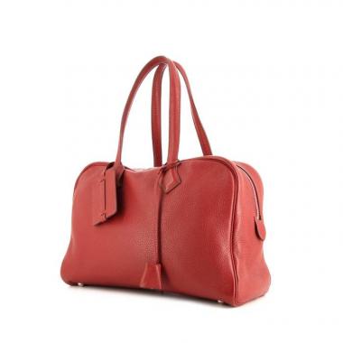 Sac à main Hermès en cuir taurillon clémence rouge Garance