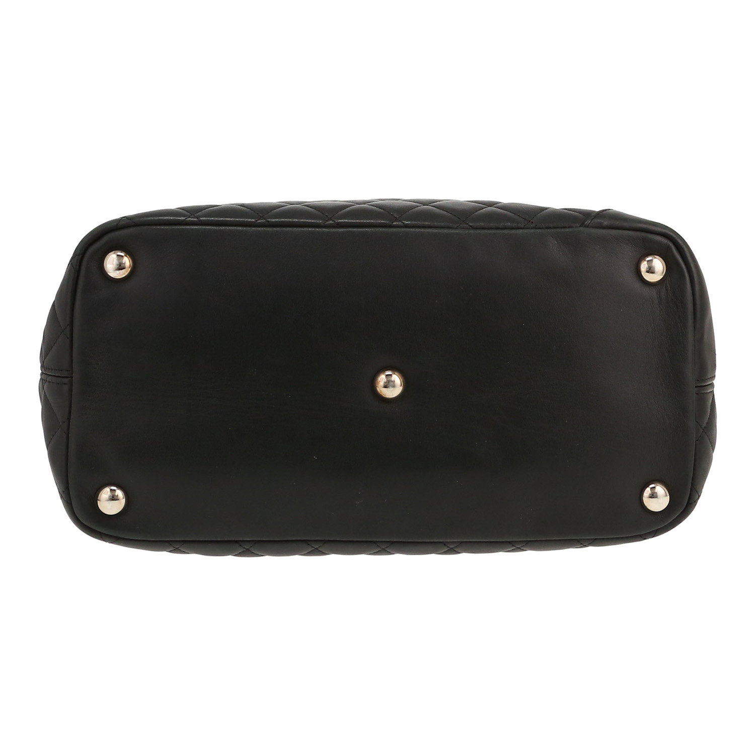 Bolso Cabás Chanel  Cambon en cuero acolchado negro - Detail D1