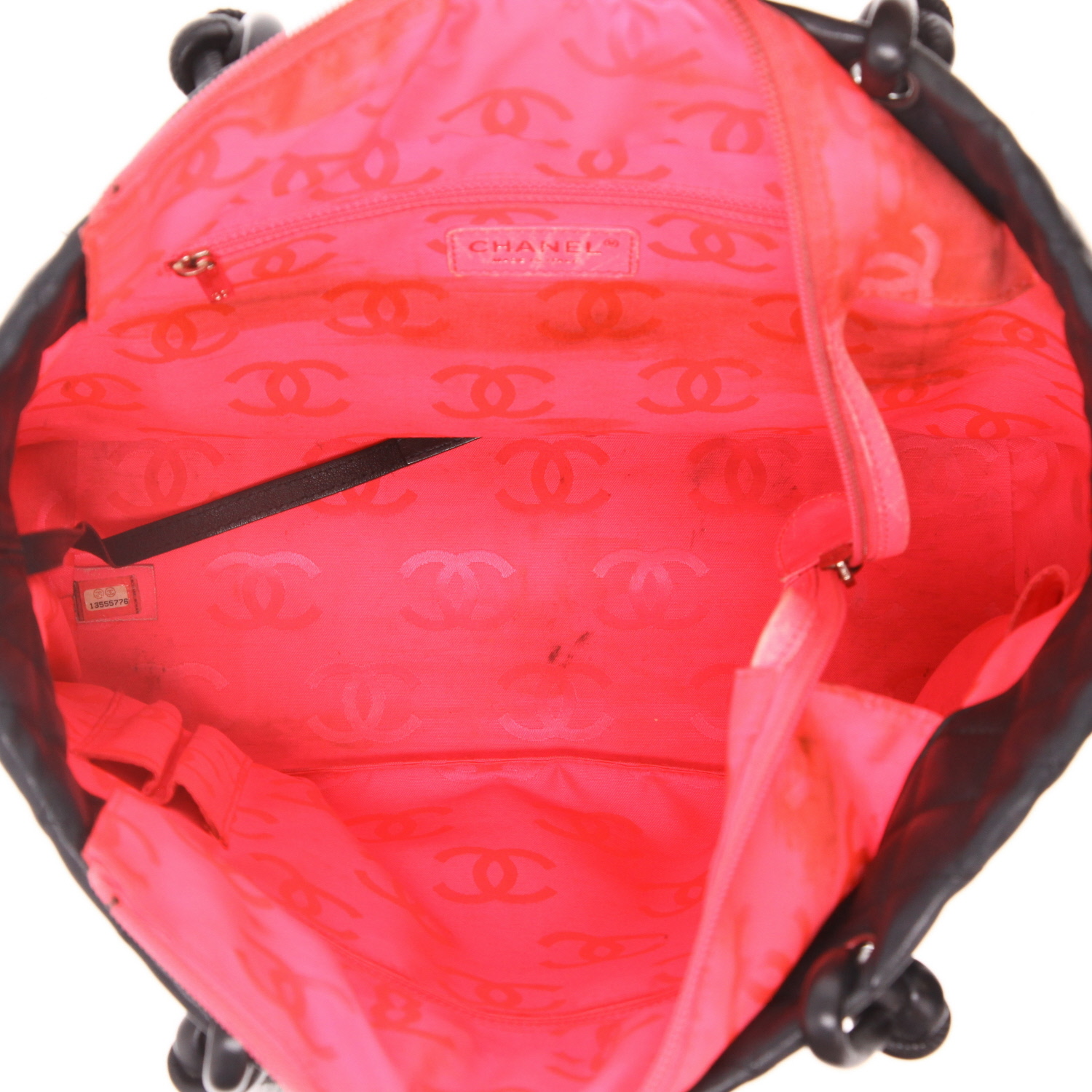 Shopping bag Chanel  Cambon in pelle trapuntata nera - Detail D3