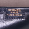 Hermes Jige pouch in navy blue box leather - Detail D3 thumbnail