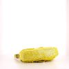 Fendi Baguette handbag in canvas and glitter and yellow leather - Detail D4 thumbnail