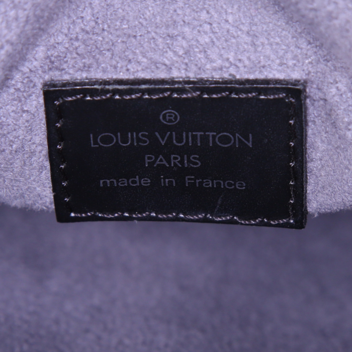 Louis Vuitton Sablons handbag in black epi leather - Detail D3