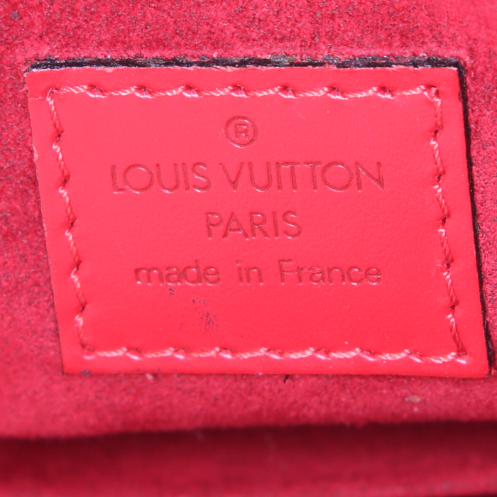 Pont Neuf handbag in red epi leather - Detail D3