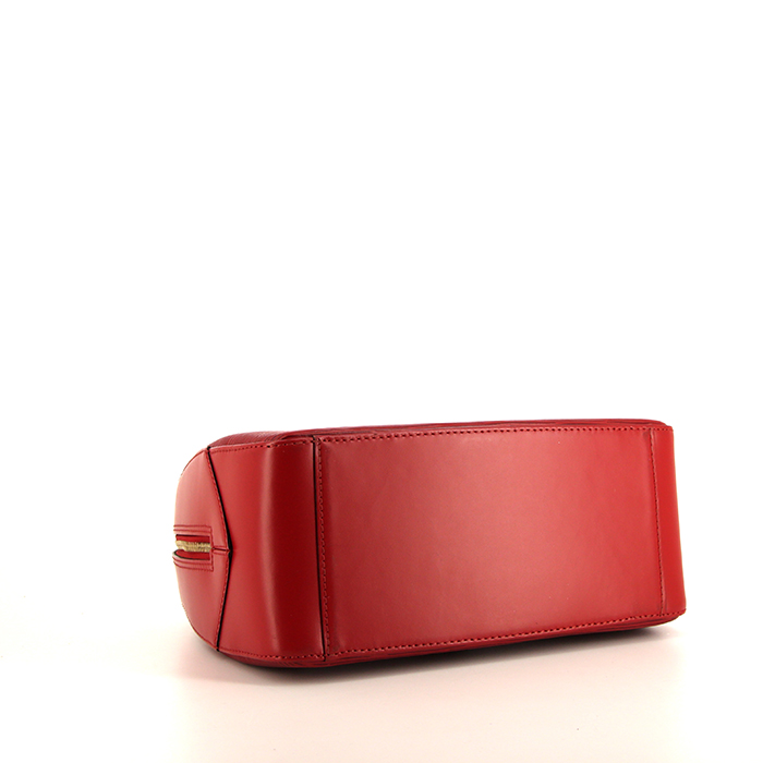 Pont Neuf handbag in red epi leather - Detail D4