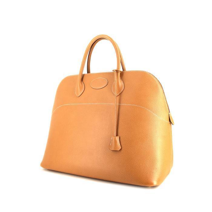 Hermès Bolide 45 cm travel bag in gold Ardenne leather - 00pp