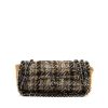 Borsa Chanel Baguette in tweed beige nero e marrone - 360 thumbnail