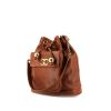 Chanel Vintage Shopping handbag in brown grained leather - 00pp thumbnail