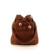 Chanel Vintage Shopping handbag in brown grained leather - 360 thumbnail