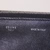 Celine Trapeze medium model handbag in black leather and black suede - Detail D3 thumbnail