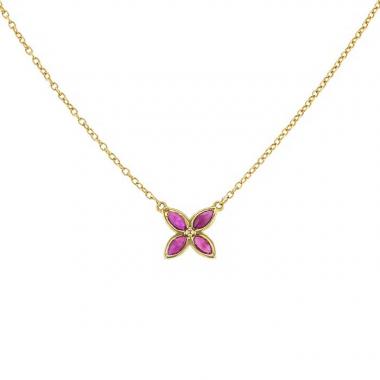 Collana Tiffany 
Co Victoria in oro giallo e rubini