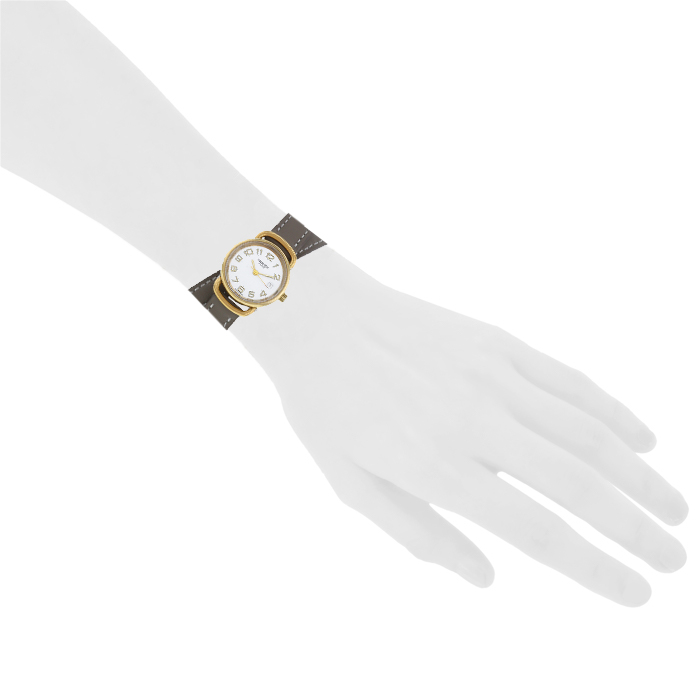 Orologio Hermès Pullman in oro placcato Circa  2000 - Detail D1