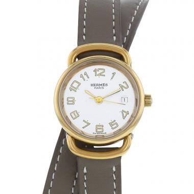 Reloj Hermès Pullman de oro chapado Circa  2000
