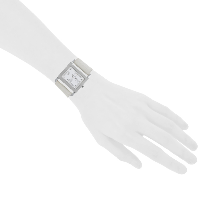 Hermes Barenia watch in stainless steel Ref: BA1.510 Circa 1990 - Detail D1