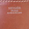 Shopping bag Hermès in feltro marrone e pelle Barenia gold - Detail D3 thumbnail