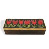Mithé Espelt, large "Tulip" chest, in embossed and glazed earthenware, crackled gold, oak base, around 1965 - 00pp thumbnail