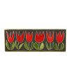 Mithé Espelt, grand coffret "Tulipes", en terre estampée et émaillée, or craquelé, base en chêne, vers 1965 - Detail D2 thumbnail