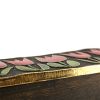 Mithé Espelt, large "Tulip" chest, in embossed and glazed earthenware, crackled gold, oak base, around 1965 - Detail D4 thumbnail