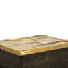 Mithé Espelt, "Maya" chest, in embossed earthenware, crackled gold and crystallized glass, oak base, from the 1975's - Detail D4 thumbnail