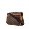 Bolso bandolera Louis Vuitton Messenger en lona Monogram marrón y cuero natural - 00pp thumbnail