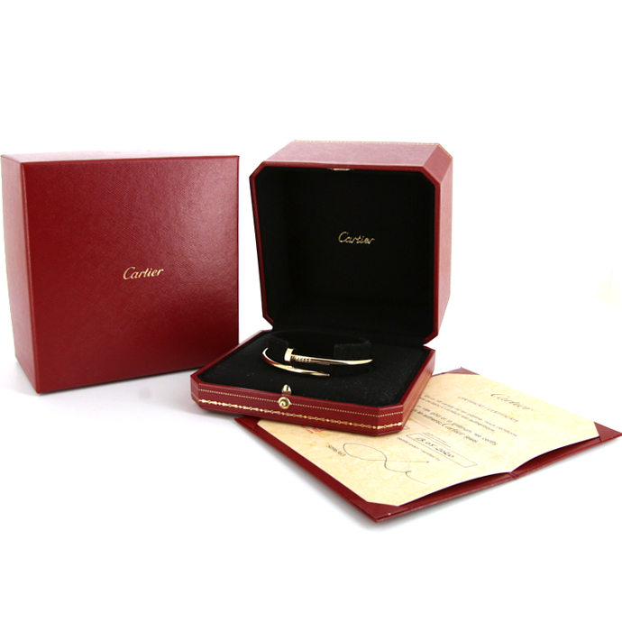Bracelet Cartier Juste un clou en or jaune, taille 17 - Detail D2