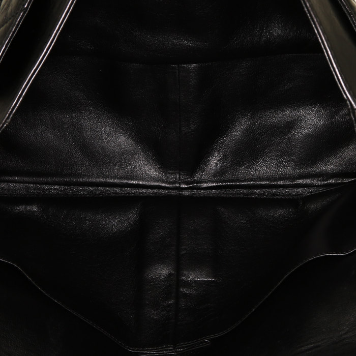 Borsa a tracolla Chanel 2.55 in pelle trapuntata nera - Detail D3