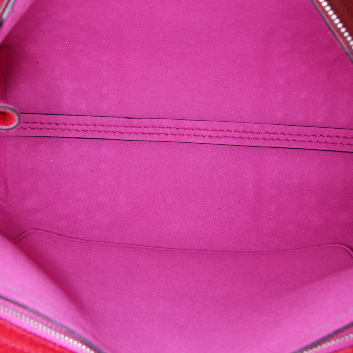 Sac bandoulière Tod's en cuir grainé rouge - Detail D3