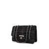 Bolso de mano Chanel Chic With Me en jersey y cuero negro - 00pp thumbnail