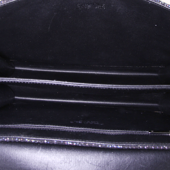 Chanel Chic With Me handbag in jersey and black leather - Detail D3