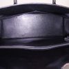 Hermes Drag handbag in black box leather and beige canvas - Detail D2 thumbnail