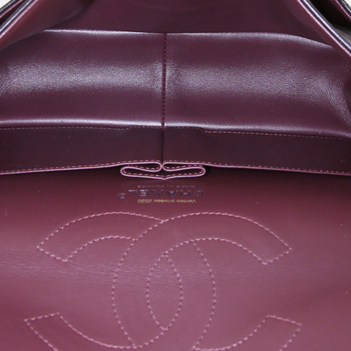 Bolso de mano Chanel 2.55 en cuero acolchado negro - Detail D3
