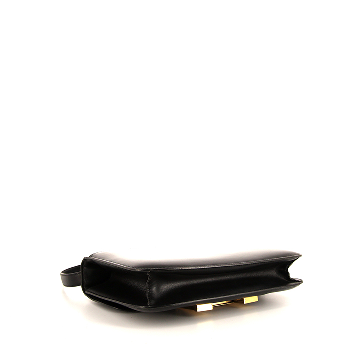 Hermes Constance handbag in black box leather - Detail D5