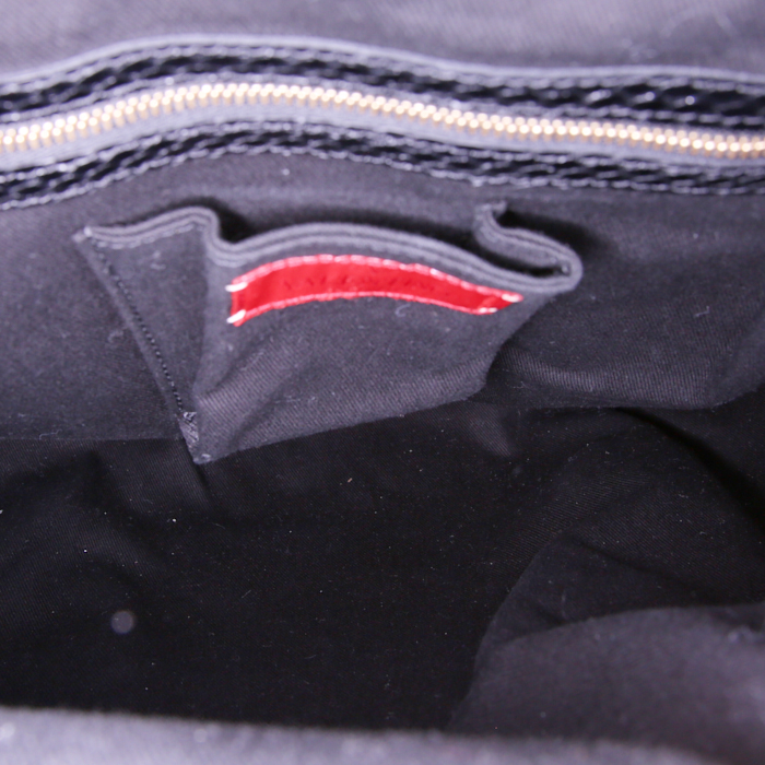 Borsa Valentino Garavani in pitone nero - Detail D2