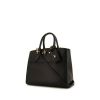 Louis Vuitton City Steamer small model handbag in black grained leather - 00pp thumbnail