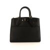Louis Vuitton City Steamer small model handbag in black grained leather - 360 thumbnail