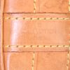 Shopping bag Louis Vuitton Grand Noé in tela monogram marrone e pelle naturale - Detail D3 thumbnail