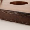 Gucci, rare tray in leather and rosewood veneer, from the 1970's - Detail D2 thumbnail