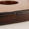Gucci, rare plateau en cuir et placage de palissandre, des années 1970 - Detail D3 thumbnail