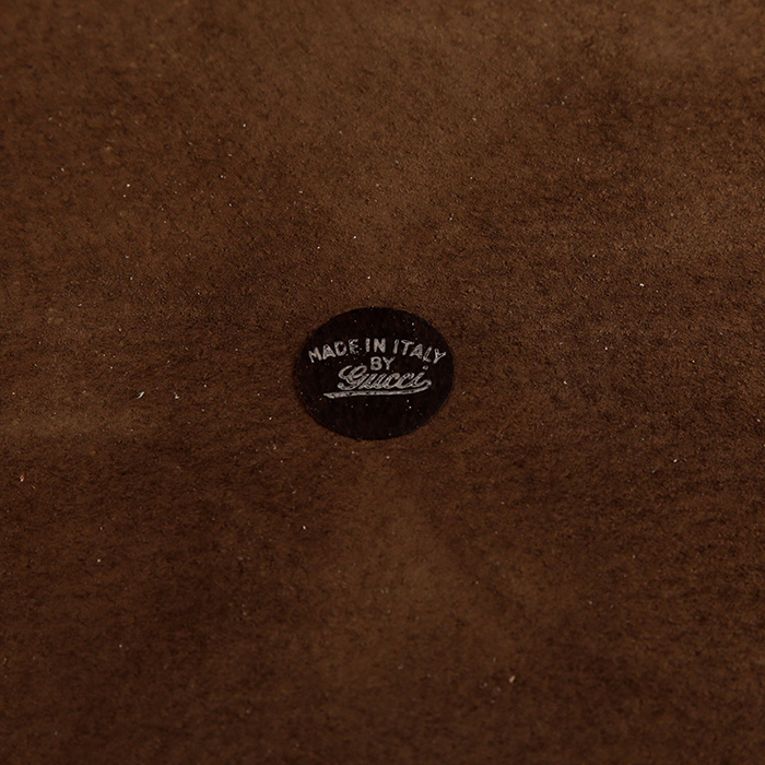 Gucci, rare tray in leather and rosewood veneer, from the 1970's - Detail D4