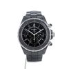 Chanel J12 Chronographe watch in black ceramic Ref:  HO940 Circa  2008 - 360 thumbnail