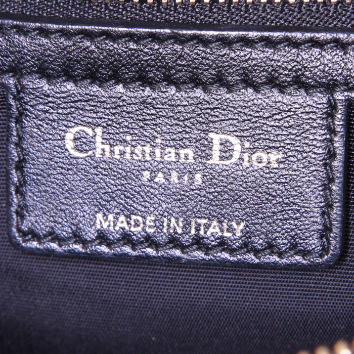 Borsa Dior Soft in pelle cannage nera - Detail D3