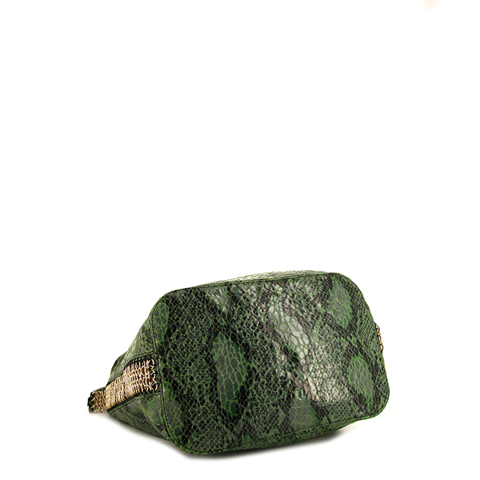 Stella McCartney handbag in green canvas - Detail D4