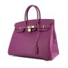 Hermes Birkin 35 cm handbag in purple Anemone epsom leather - 00pp thumbnail