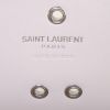 Borsa Saint Laurent Sac de jour Baby Bandana in pelle bianca decorazione con chiodi in metallo argentato - Detail D4 thumbnail