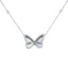 Messika Butterfly small model necklace in white gold and diamonds - 00pp thumbnail