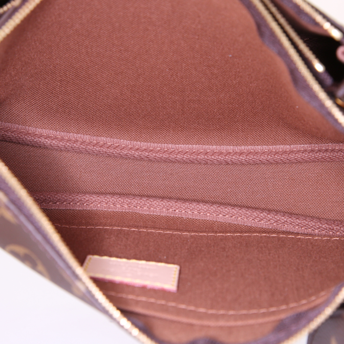 Louis Vuitton Multi-Pochette Accessoires handbag/clutch in brown monogram canvas - Detail D3
