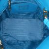 Prada handbag in turquoise grained leather - Detail D3 thumbnail