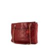 Handbag in red quilted leather and black piping - 00pp thumbnail